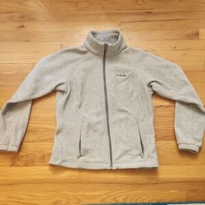 Columbia Gray Fleece Jacket Athletic Style